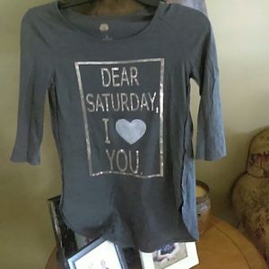 Total girl Dear Saturday I love you quarter sleeve